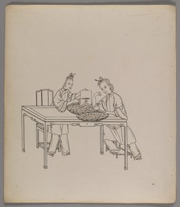 Album de feuilles séparées : Culture et production de la soie - Chinese School